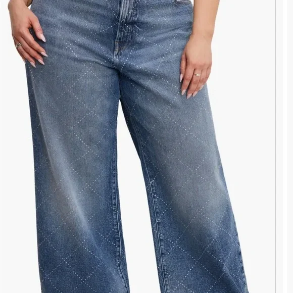 Good American High Rise Blue Jeans - Picture 3 of 3